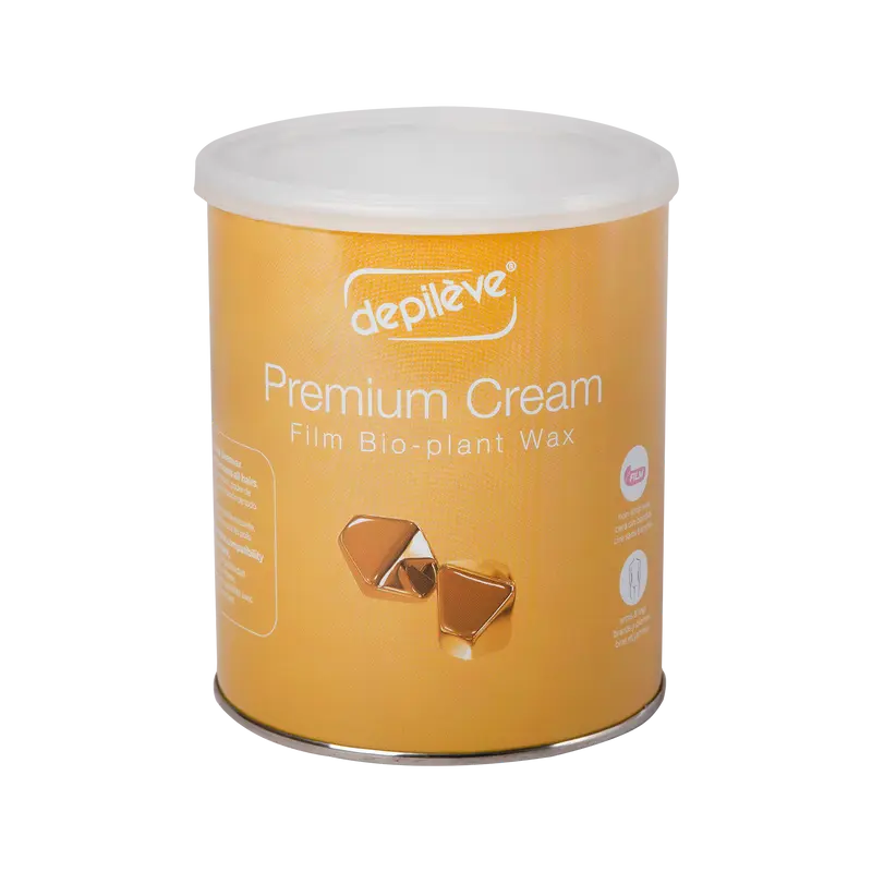 Depileve PREMIUM CREAM Film Wax in a 800 ml Jar