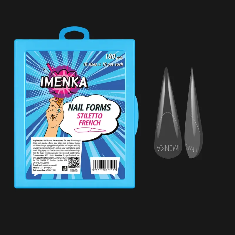 Dual Forms IMENKA Stiletto French – 180 uds