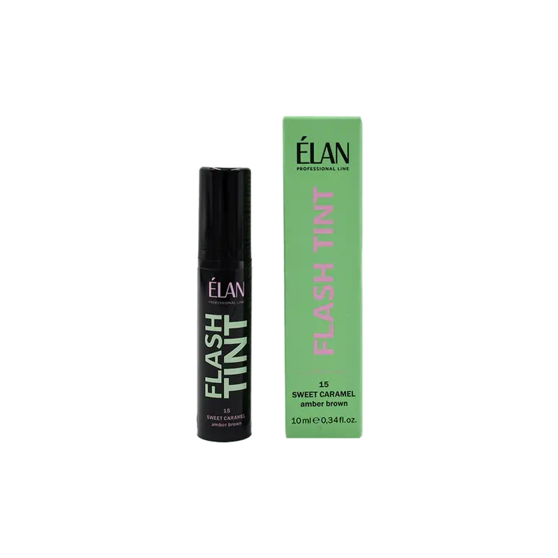 ELAN Flash Tint Eyebrow Color 15 Sweet Caramel, 10 ml