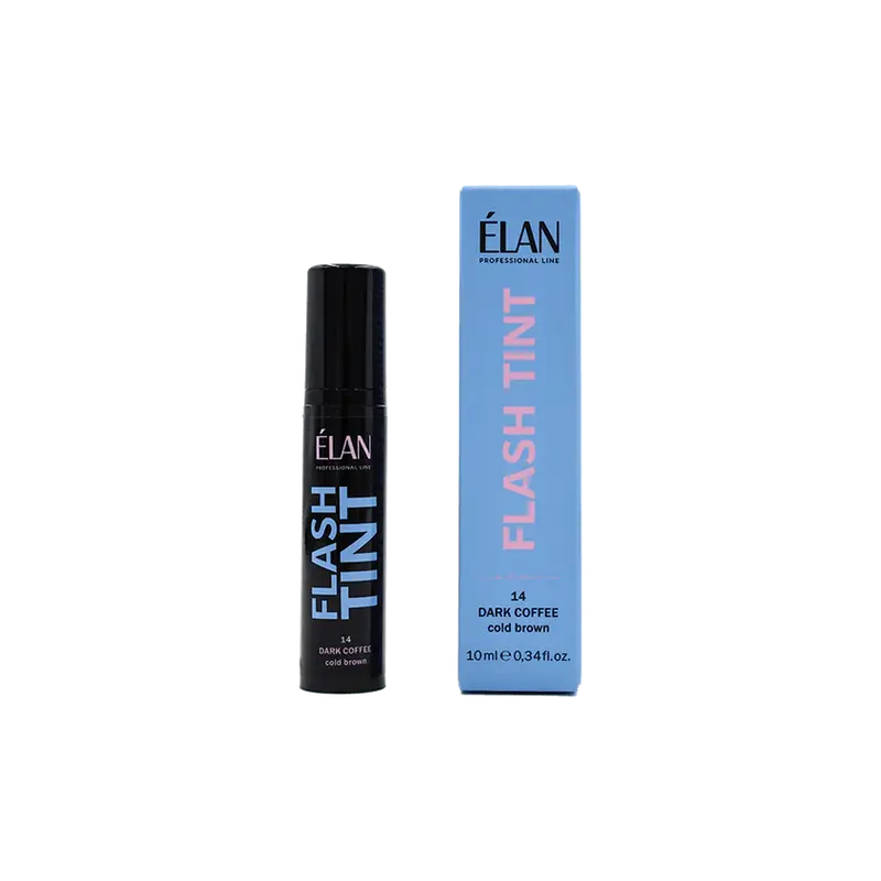 ELAN Flash Tint Eyebrow Dye 14 Dark Coffee, 10 ml