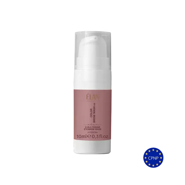 ELAN Tinted Eyebrow Mask, Color Brow Mask 2-in-1 Cocoa, 10 ml