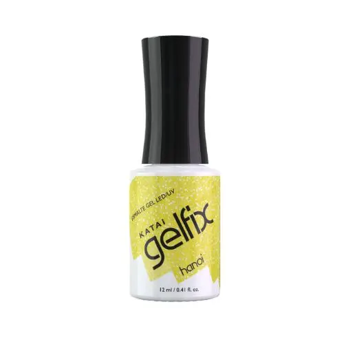 Esmalte de Gel Gelfix Hanoi con Purpurina Amarilla