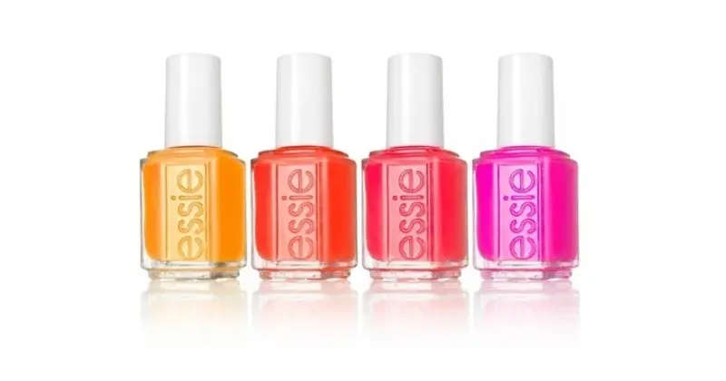 Esmalte de uñas Essie corales, fucsias, morados, marrones