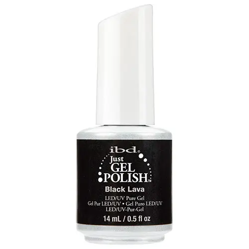 Esmalte en Gel Semipermanente Negro IBD Black Lava
