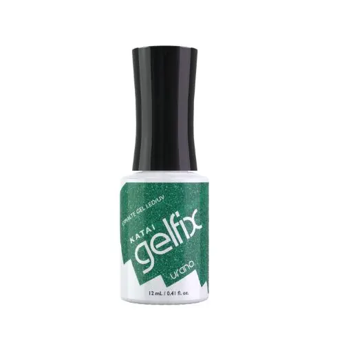Esmalte Reflectivo Semipermanente efecto Flash Verde con Purpurina de Gelfix