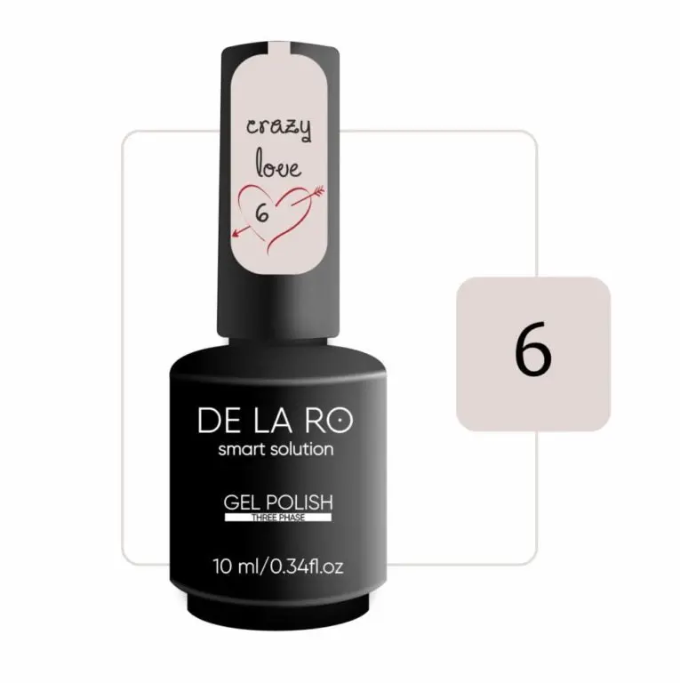 Esmalte Semipermanente Crazy Love 06 DE LA RO 10 ml — Alta Pigmentación