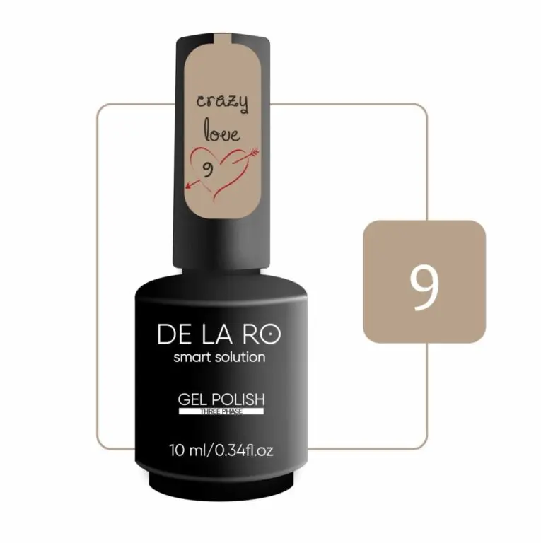 Esmalte Semipermanente Crazy Love 09 DE LA RO 10 ml — Alta Pigmentación