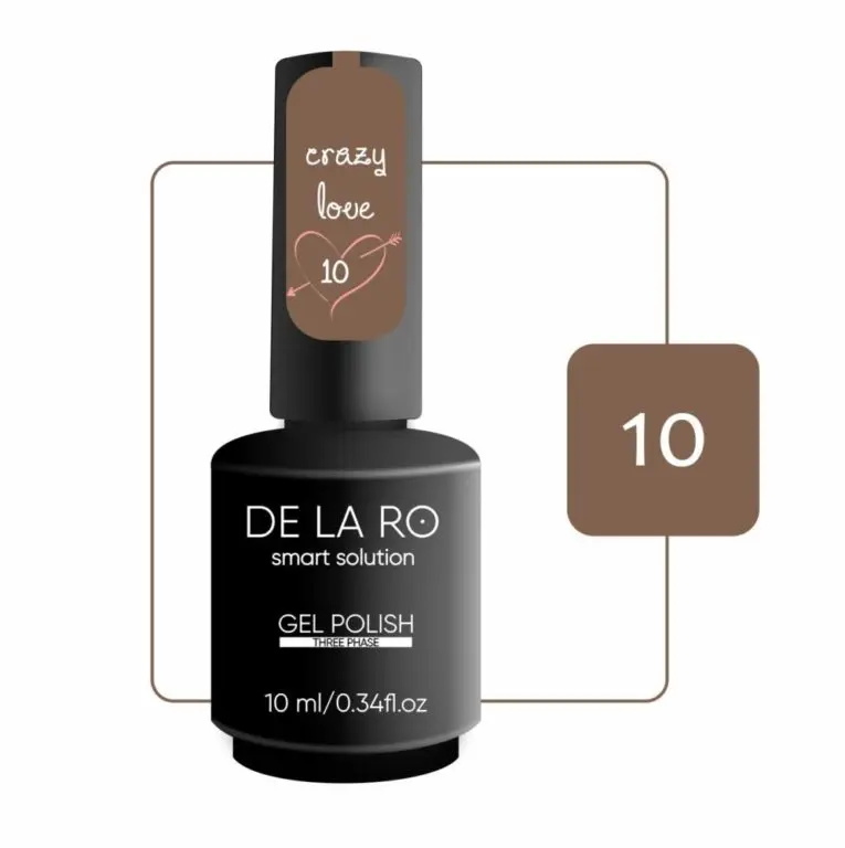 Esmalte Semipermanente Crazy Love 10 DE LA RO 10 ml — Alta Pigmentación