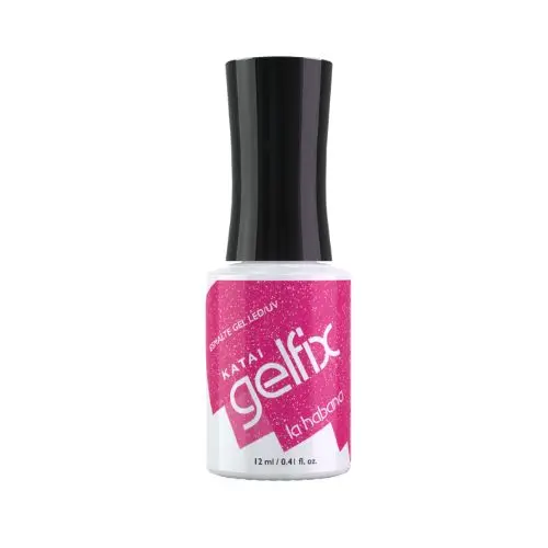Esmalte Semipermanente Gelfix La Habana con Purpurina Rosa