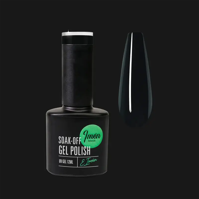 Esmalte Semipermanente IMEN 001 Negro, 12 ml