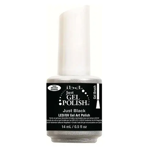 Esmalte Semipermanente Negro IBD Black Gel Art