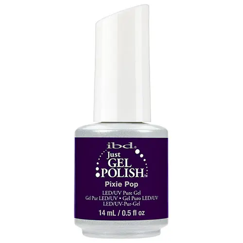 Esmalte Semipermanente Purple IBD Just Gel Pixie Pop con Purpurina