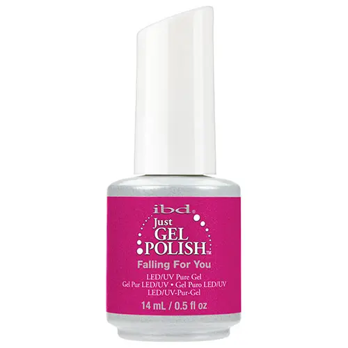 Esmalte Semipermanente Rosa IBD Just Gel Falling For You con Purpurina