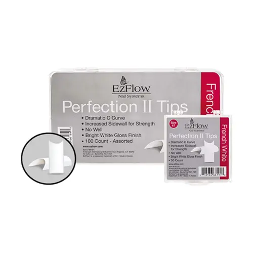 EZFLOW PERFECTION TIPS FRENCH WHITE 100UNID