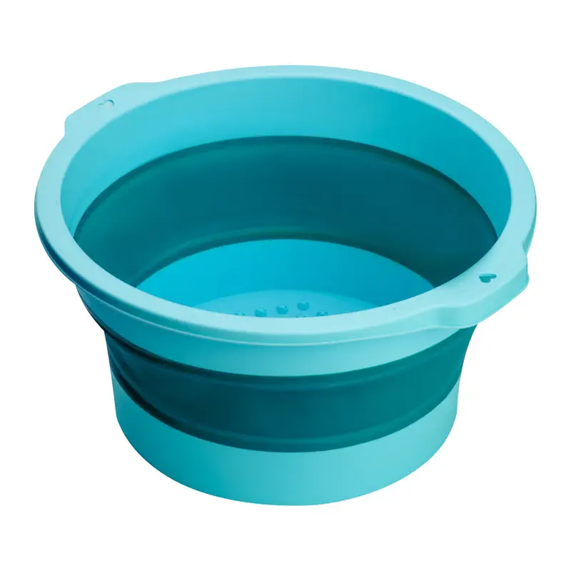 Foldable pedicure basin, blue