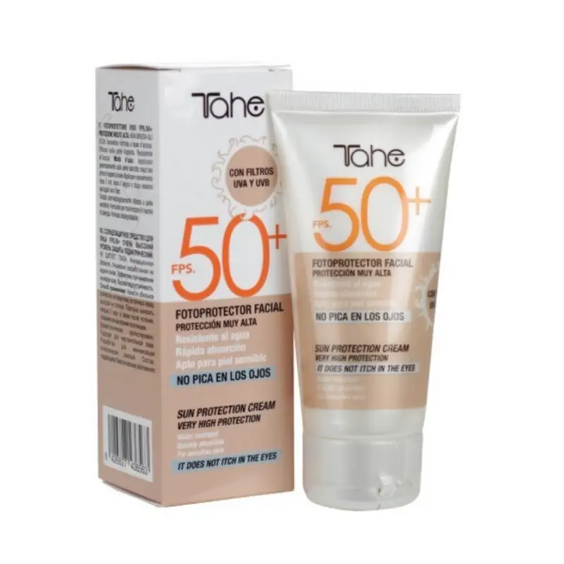 Fotoprotector Solar Facial en Crema Sun Protect SPF50+ 50ml TAHE