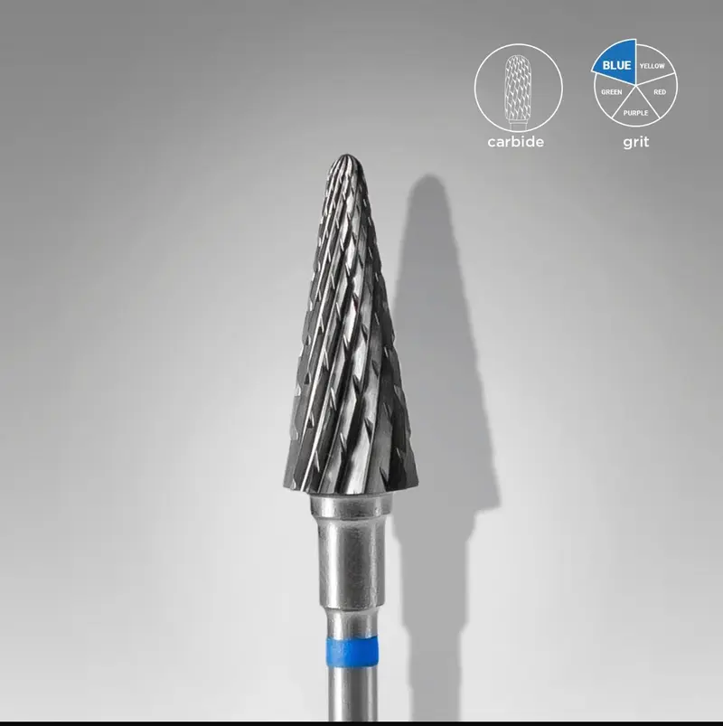 Fresa Carburo Cónica 6 mm (Azul) Staleks PRO Expert 71