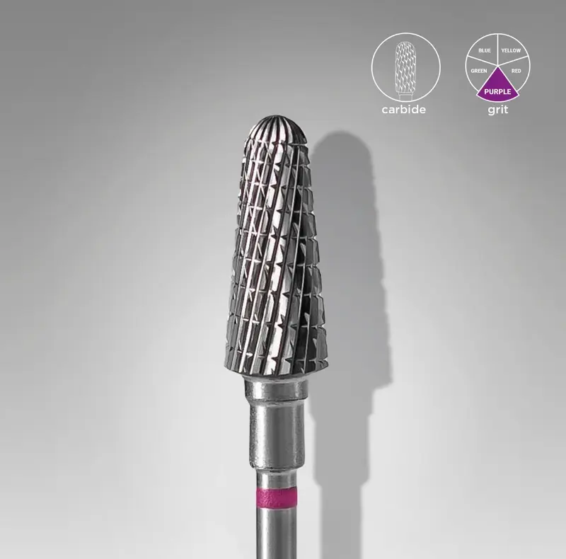 Fresa Carburo Tronco de Cono(Morada) Staleks PRO Expert 70
