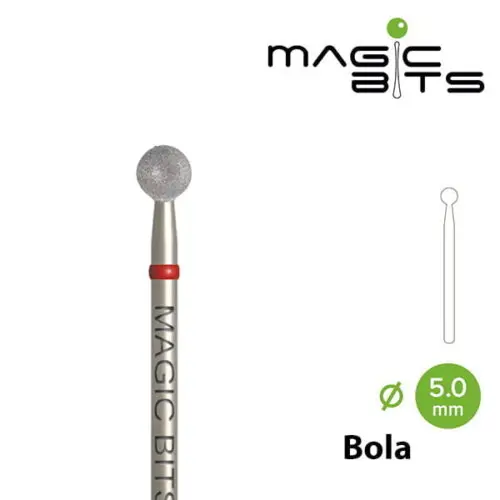 Fresa de Diamante Bola 2,3 mm Roja — MAGIC BITS