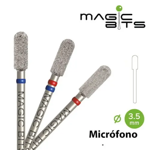 Fresa Diamante Micrófono 3.5 mm - Azul MAGIC BITS