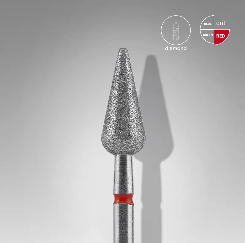 Fresa pera roja 12mm STALEKS PRO EXPERT