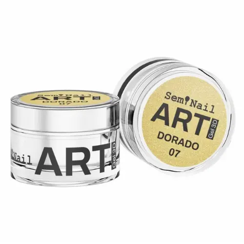 Gel Art 3D Dorado Semi Nail 5ml.