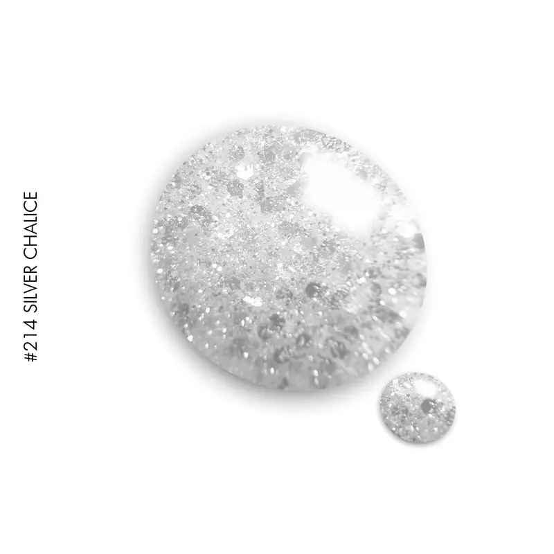 GEL.IT.UP #214 Silver Chalice – Plata Glitter 11 ml