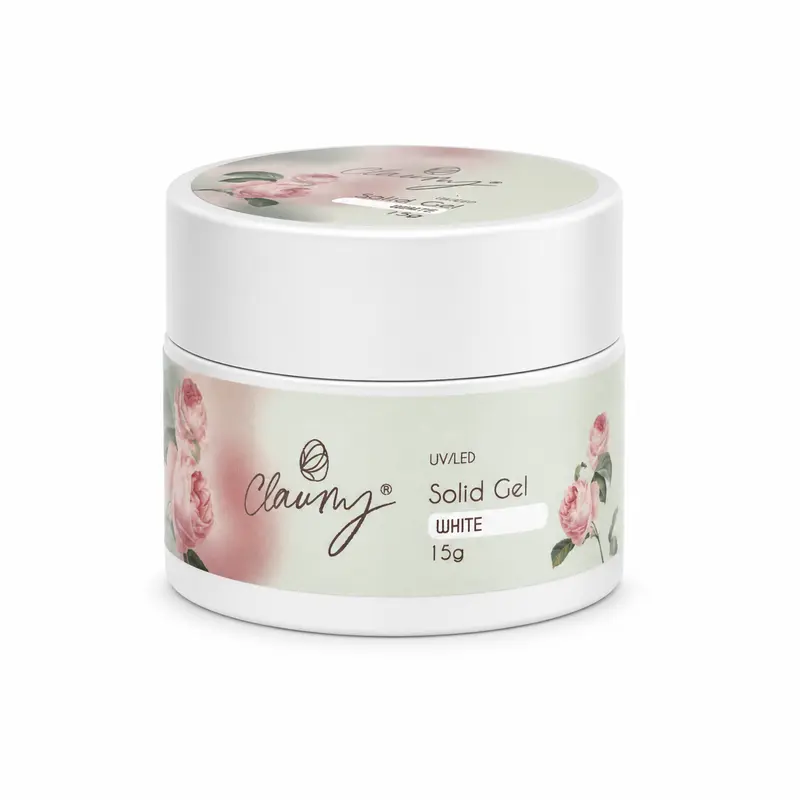 Gel Sólido White Claumy® 15g | Gel 3D Blanco Alta Viscosidad