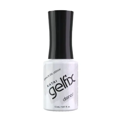 Gelfix Atenas Esmalte Semipermanente Blanco Lechoso con Purpurina