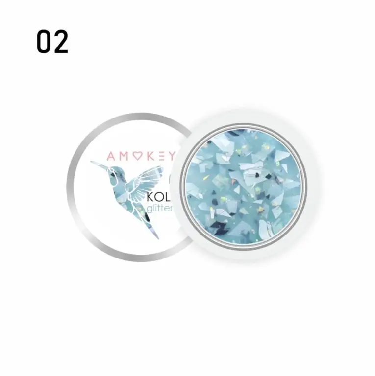 GLITTER GEL KOLIBRI 02 - AMOKEY