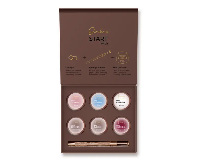 HEYLOVE Set Nail Cushion Brown 6 un