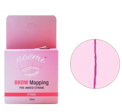 Hilo tintado diseño de cejas rosa 10m - Noemi
