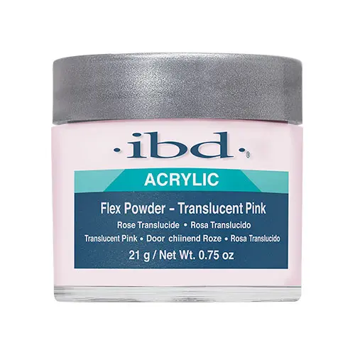IBD FLEX POLYMER ACRÍLICO TRANSLÚCIDO ROSA 21GR