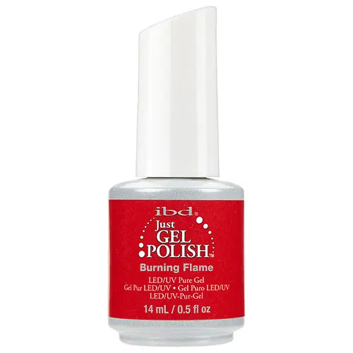 IBD Just Gel Esmalte Semipermanente Burning Flame Color Rojo