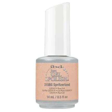 IBD Just Gel Esmalte Semipermanente Spritzerland Naranja con Purpurina