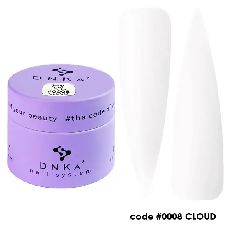 JELLY GEL "DNKa", 15 ml #0008 Cloud