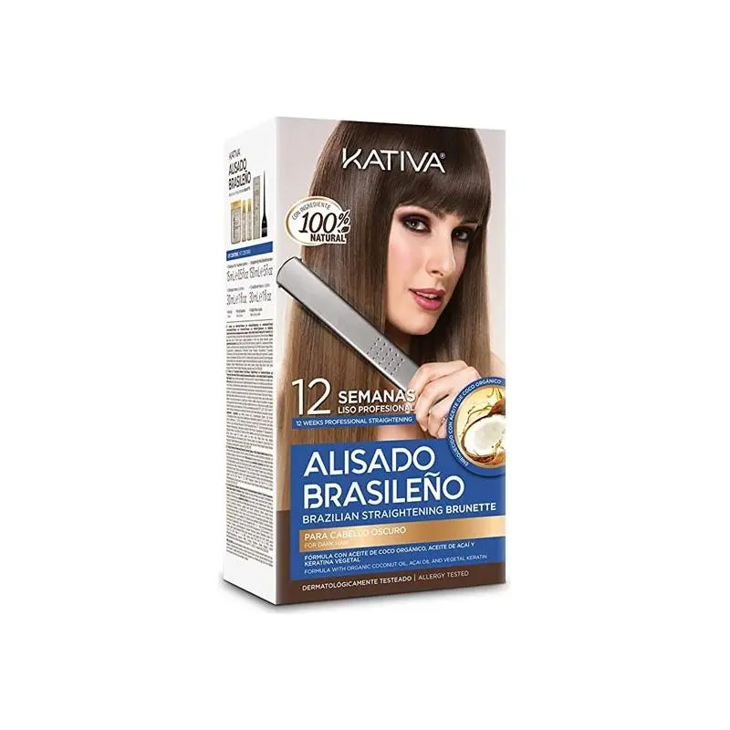 Kativa alisado brasileño para pelo oscuro