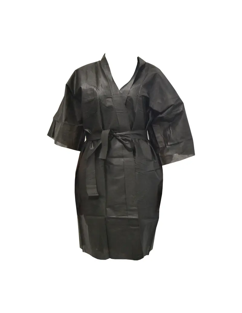 Kimono desechable negro 1-10ud - Pollié