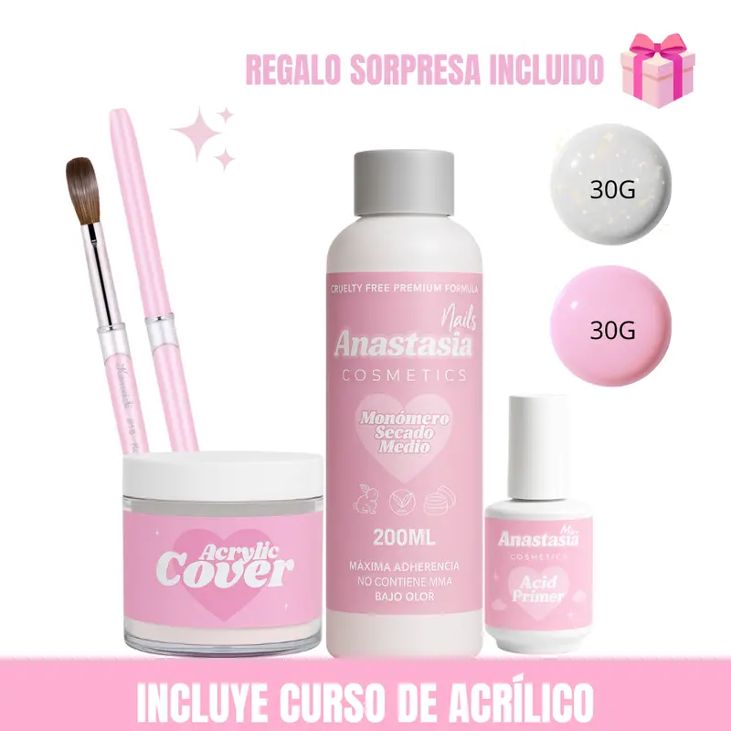 KIT + CURSO DE ACRÍLICO 4