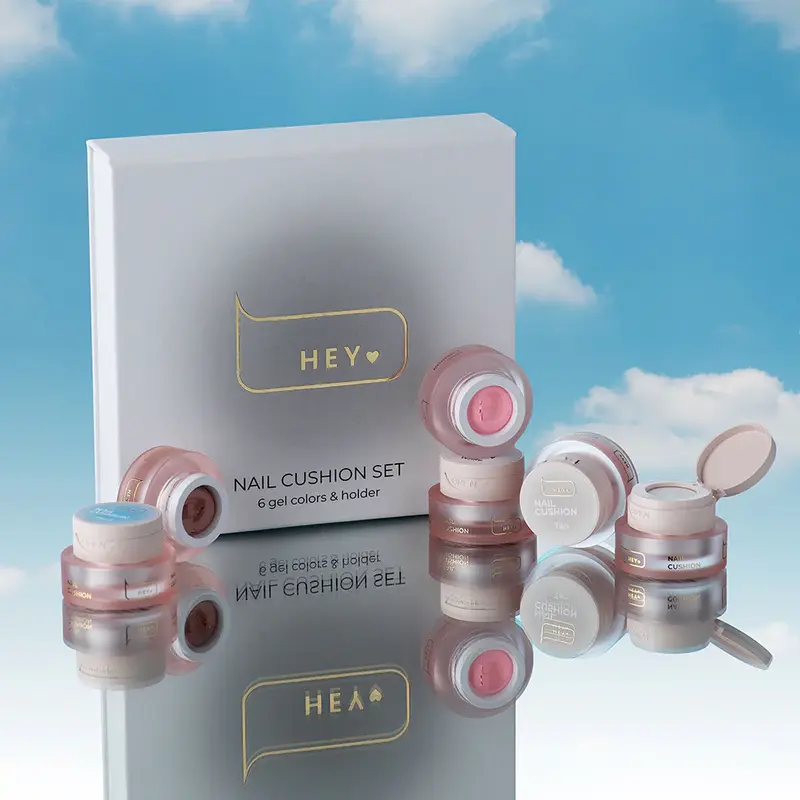 Kit · HEYLOVE · Nail Cushion Set «White», 6 uds.