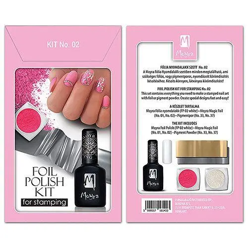 KIT INICIACIÓN STAMPING CON FOIL NAIL ART - Nº 03 DE MOYRA