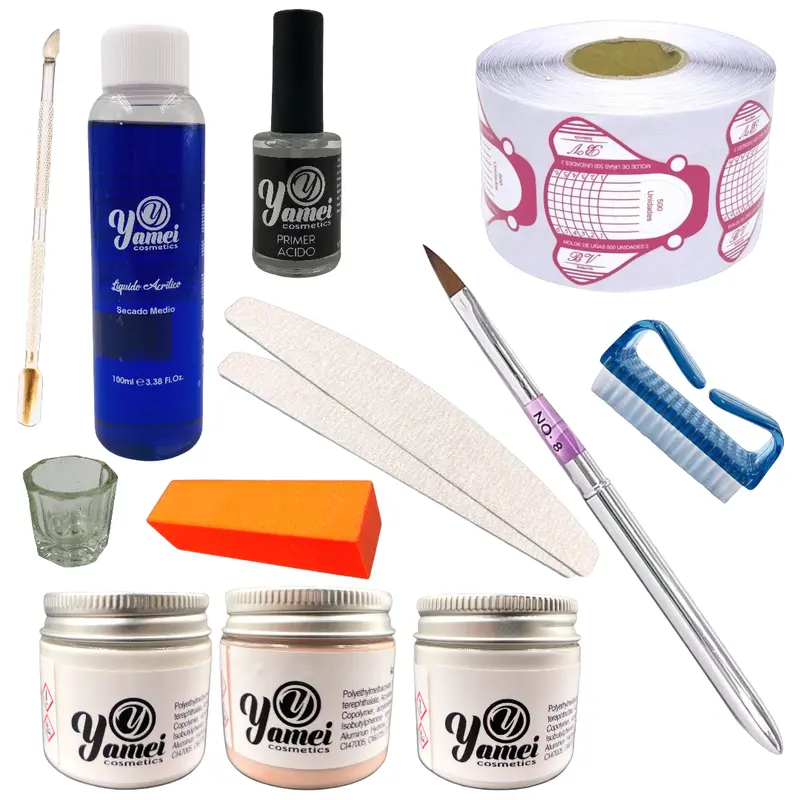 Kit uñas acrílicas / con Moldes