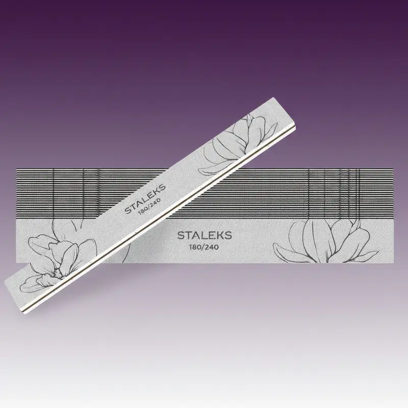 Lima de uñas mineral recta, grano 180/240 (25 uds.)