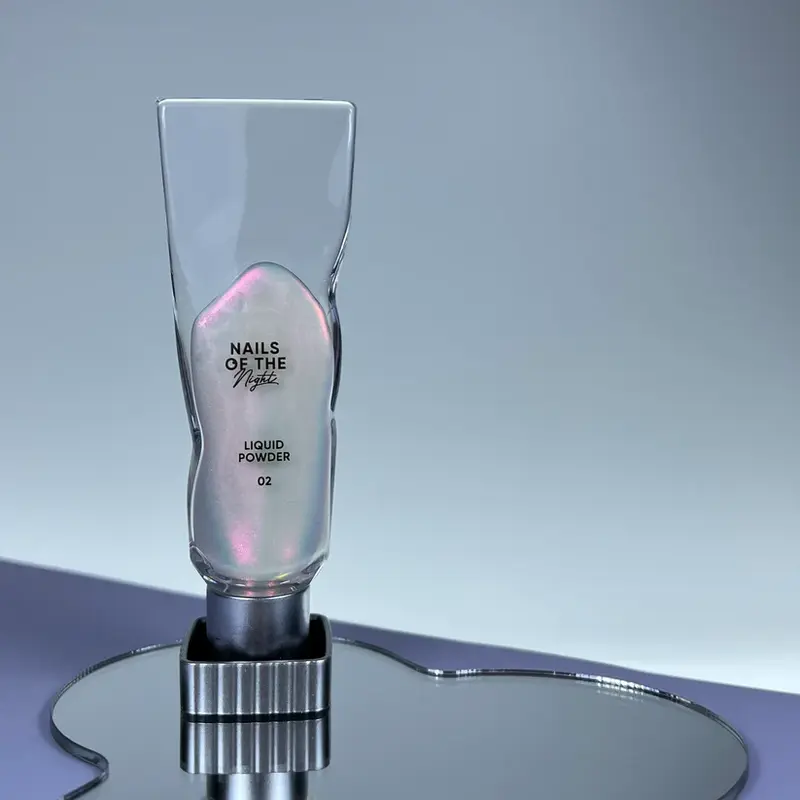 Liquid powder 02 - polvo líquido con iridiscencia de verde a rojo rosado para uñas, 5 g