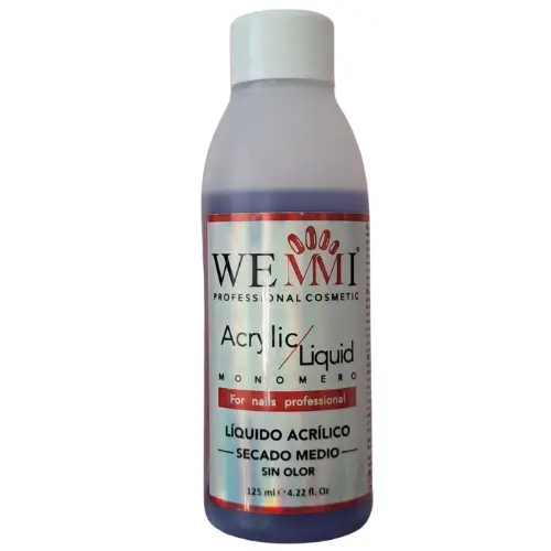 Líquido monómero acrílico secado medio sin olor 125 ml.
