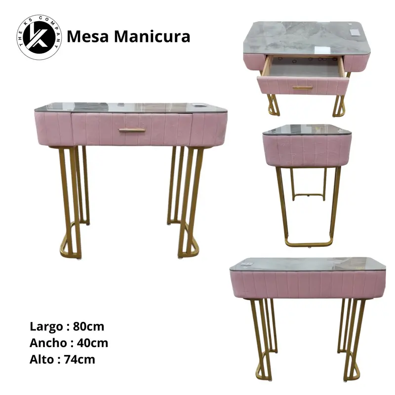Mesa manicura individual terciopelo(Iva.Incluido)