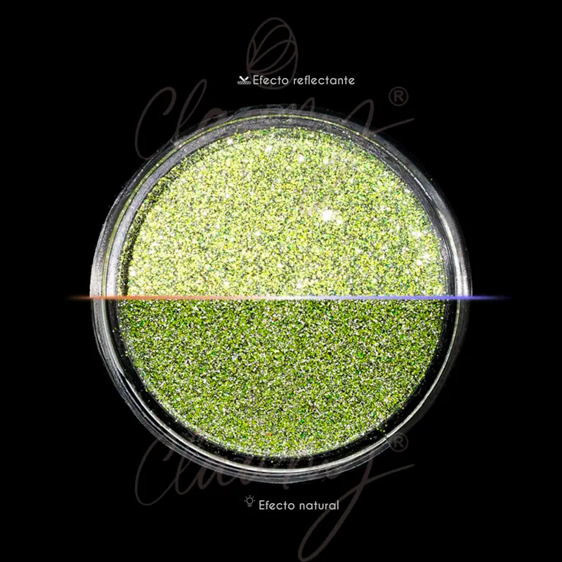 🌟 Micro Purpurina Reflective Power Lime Flash RF0201