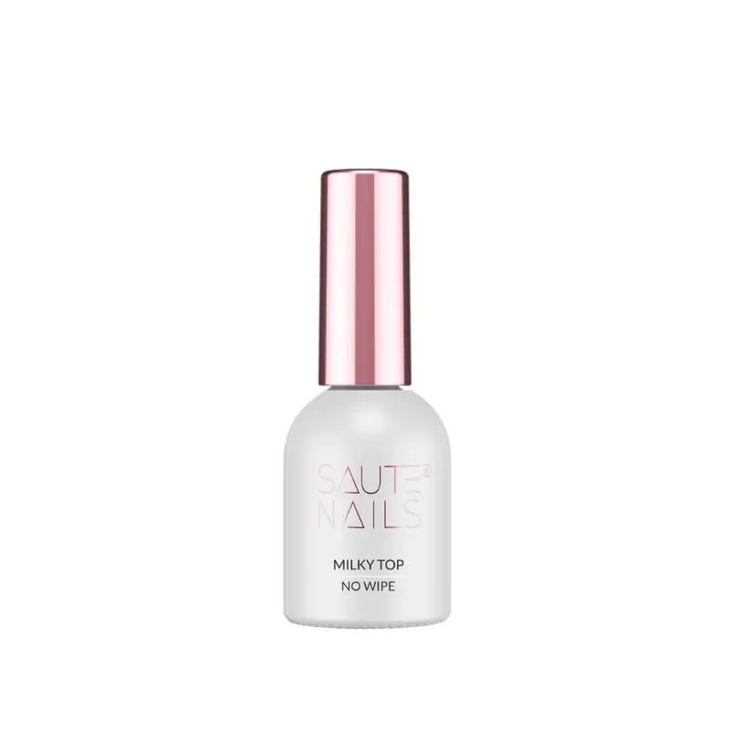 Milky  Top No Wipe Saute Nails 8ml.