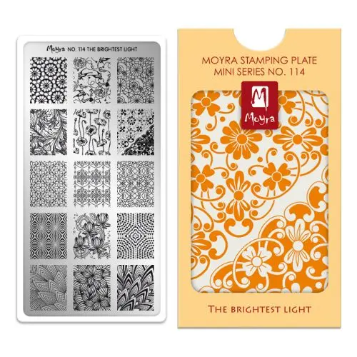 MINI PLACA PARA STAMPING Nº 114 THE BRIGHTEST LIGHT de MOYRA