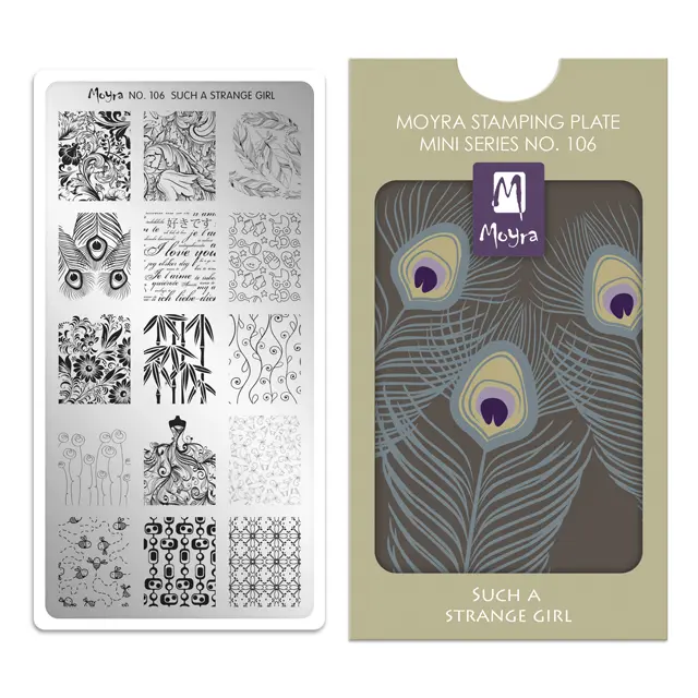 MINI PLACA PARA STAMPING Nº106 SUCH A STRANGE GIRL de MOYRA